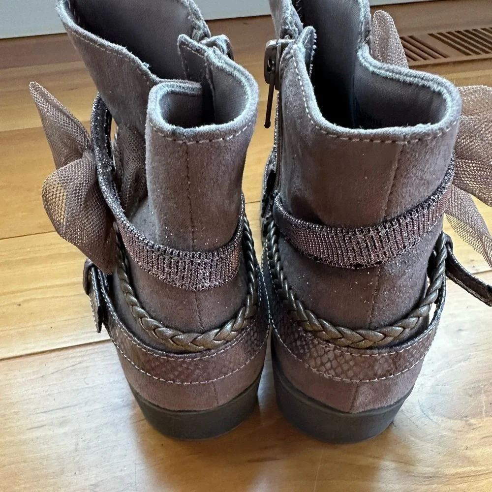 Kids Ankle Boots Bow